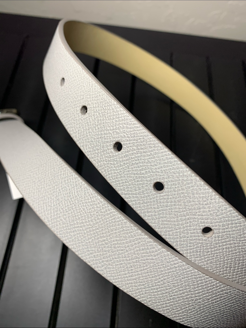 Merona Grey Belt Size L - Picture 3 of 12